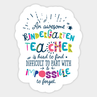 An Awesome Kindergarten Teacher Gift Idea - Impossible to forget Sticker